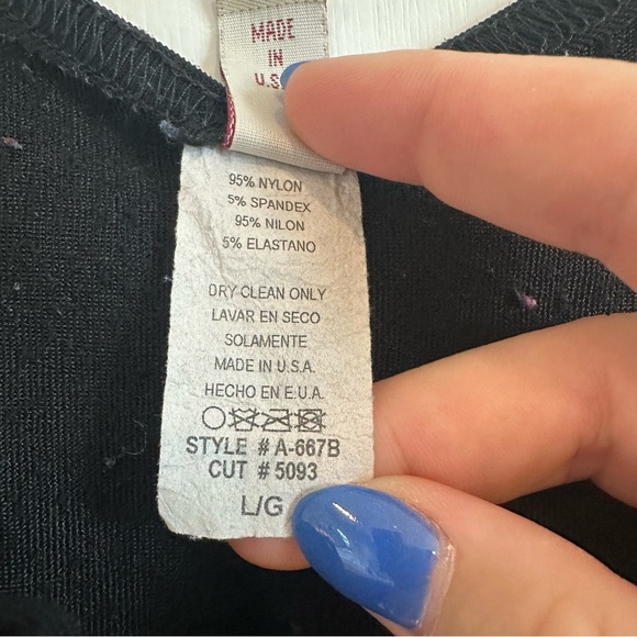 XXX Hardcore Biker Corset Top. Black. Size: Large. - Picture 6 of 7